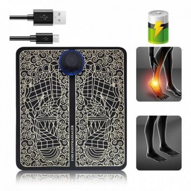 Tapete massageador  EMS para pés e pernas