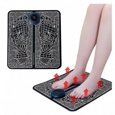 Tapete massageador  EMS para pés e pernas