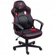 PCYES cadeira gamer Mad Racer STI Master vermelho ajuste de altura rotação em 360 graus suporta até 120KG