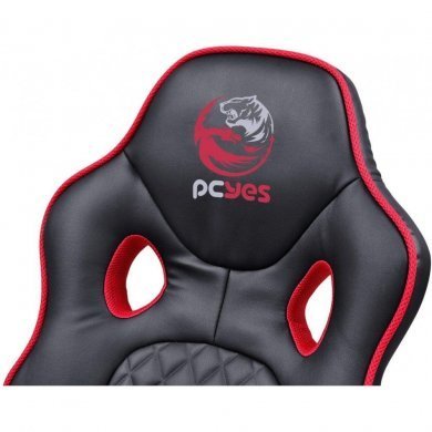 PCYES cadeira gamer Mad Racer STI Master vermelho