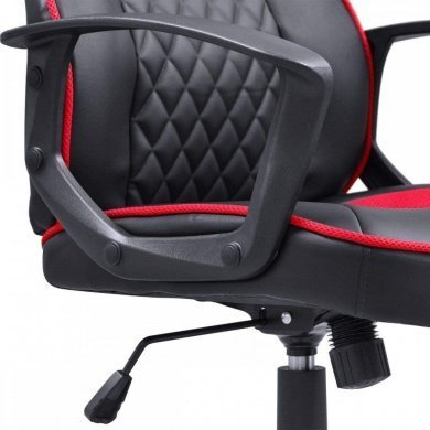 PCYES cadeira gamer Mad Racer STI Master vermelho