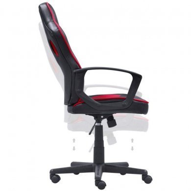 PCYES cadeira gamer Mad Racer STI Master vermelho