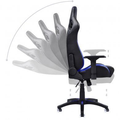 MADV10AZGL PCYes cadeira gamer Mad Racer V10 suporta 180kg