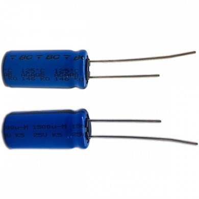 Capacitor eletrolitico VISHAY 1500uF 25V (Kit 10x)