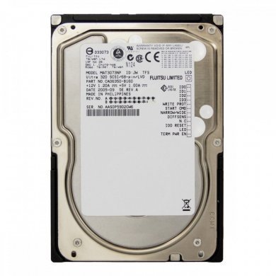 Fujitsu HD 73GB Ultra320 10K SCSI 68 pinos 3.5 pol