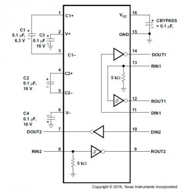 Interface IC RS232 5V Dual Line Driver