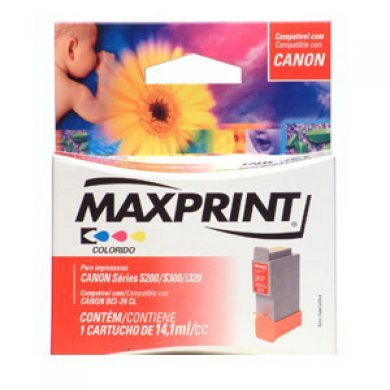 MAXBCI-24CL Cartucho de Tinta Maxprint  BCI-24 Colorido 14.1ML - para Canon