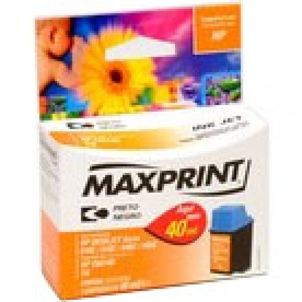 Cartucho de Tinta Maxprint 20 Preto 40ml Compatível c