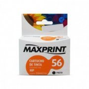 Cartucho de Tinta Maxprint 56 Preto 20ml Compatível c