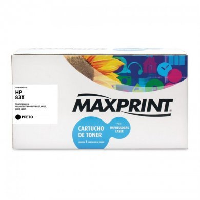 MAXCF283X Maxprint Toner 83X Preto 2500 Páginas