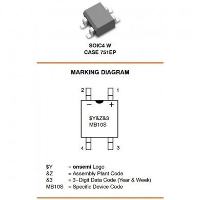 Kit 20 peças ponte retificadora SMD 0.5A 1000V