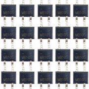 Kit 20 peças ponte retificadora SMD 0.5A 1000V Fabricante To ...