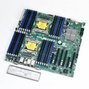 Supermicro Server Board Dual Xeon E5-2600 LGA2011, 24x DDR3 DIMM até 1.5TB, 6x SATA RAID, Rede Quad Gigabit, Vídeo Matrox G200eW