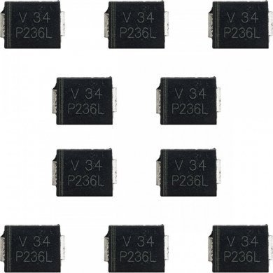 MBRS340 Diodo Schottky 40V 3A SMD DO-214AB (kit com 10x)