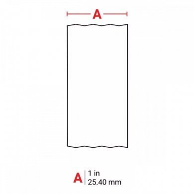 MC1-1000-595-WT-BK Brady fita genuina black on white 25.4mm x 7.62m