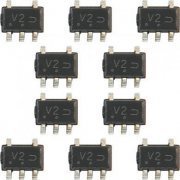 10x Ci porta lógica AND 1 CH 2 entradas SC-88A 5 pinos alimentação de 2V a 5.5V (kit 10 unidades)