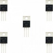 5x 7805CT regulador de tensão positiva 5V 1A TO-220 kit com 5 unidades