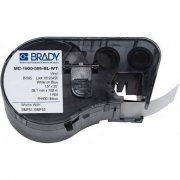 Brady etiqueta para impressoras BMP51 BMP53 Branco sobre Azul - 7.6 metros x 38.10mm