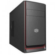 Cooler Master Gabinete E300L Red Micro ATX Mini ATX Cor Preto e Vermelho