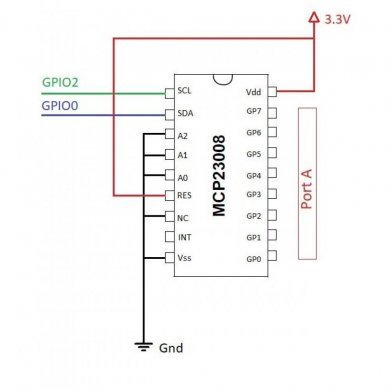 MCP23008T-E/SS IC 8-Bit I2C I/O Expander Serial Interface SSOP-20