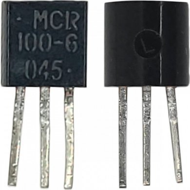 MCR100-6 Transistor retificador SCR 400V 800mA (Kit 5x)
