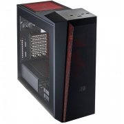 COOLER MASTER Gabinete ATX Gamer BOX 5T Turbo Baias Combo 3.5/2.5 Polegadas e SSD Cor: Preto e Vermelho