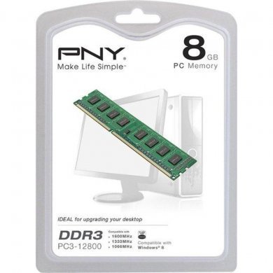 MD8GSD31600NHS PNY Memoria 8GB DDR3 1600MHz CL11 240 Pinos