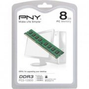 PNY Memoria 8GB DDR3 1600MHz CL11 240 Pinos 1.5v PC3-12800 para PC Desktop