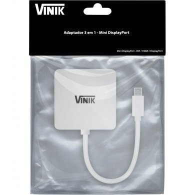 MDP-3IN Vinik Cabo Adaptador 3 em 1 Mini DisplayPort
