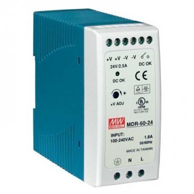MDR-60-24 Mean Well Fonte de Alimentação 24V 2.5A 60W