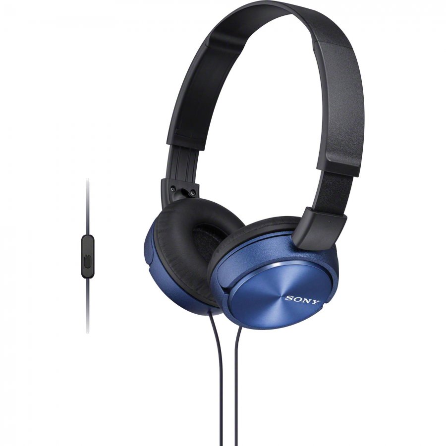 MDR-ZX310AP/LQ Sony Headphone com Microfone Azul e Preto