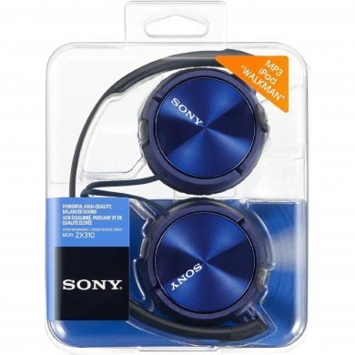MDR-ZX310AP/LQ Sony Headphone com Microfone Azul e Preto