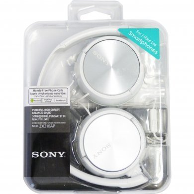MDR-ZX310AP/WQ Sony Headphone com Microfone Branco