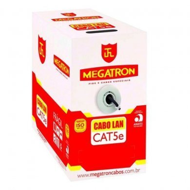 MEGATRON-2312 Megatron Cabo de Rede CAT5E U/UTP CMX Preto