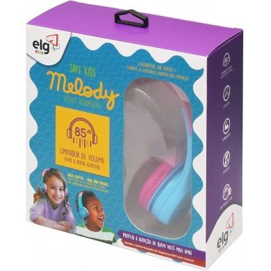 MELODY ELG headphone infantil Melody P2 azul e rosa