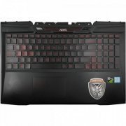 Carcaça palmrest Avell Titanium G1513 Fire V3x acompanha teclado, touchpad e botão power