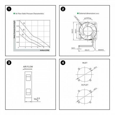 MF40102VX-Q00U-A9D Sunon cooler fan 40x40x10 24v 0,06A 2 fios