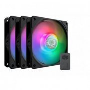 Cooler Master Kit 3 em 1Fan Sickeflow 120mm RGB ARGB 3 pinos Fan AirFlow 62 CFM