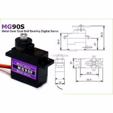 MG90S Servo Motor MG90S Metal 4.8 Volts 2.0Kg