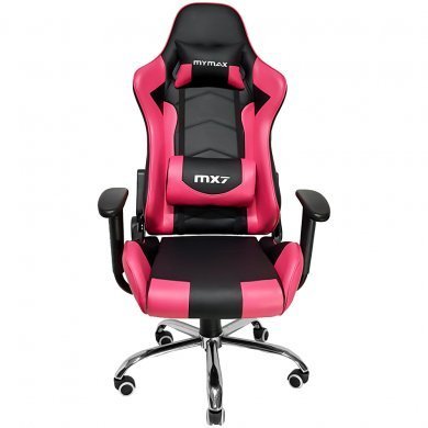 MGCH-002V1/PK Mymax Cadeira Gamer MX7 Preto e Rosa