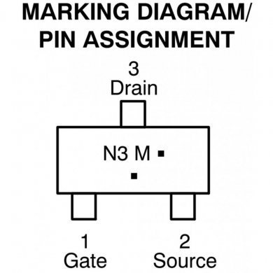 Mosfet N3 NCH 30V 2.1A SMD (Kit 5x unidades)