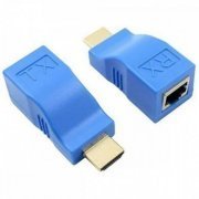 Tomate extensor HDMI 3D 30 metros para CAT5e CAT6 Transmissor e Receptor TX - RX