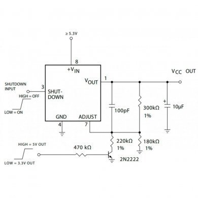 CI 2920A 33WS regulador 3.3V 400mA SOT3 SMD