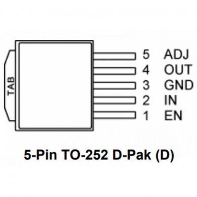 Ci regulador de tensão linear ajustavel MIC 35302WD
