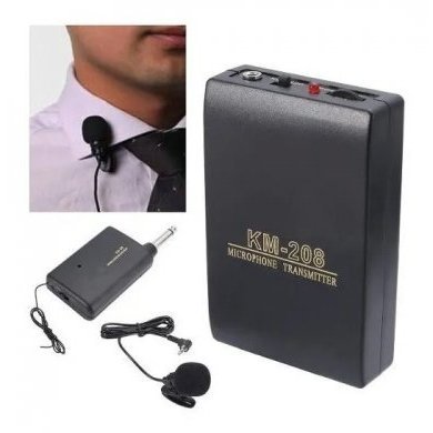 MICLAPELA-WIRELESS Microfone de Lapela Sem Fio Profissional