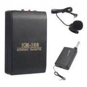 Microfone de Lapela Sem Fio Profissional com Receptor