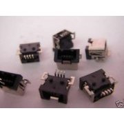 Conector Micro USB 4 Pinos Femea 