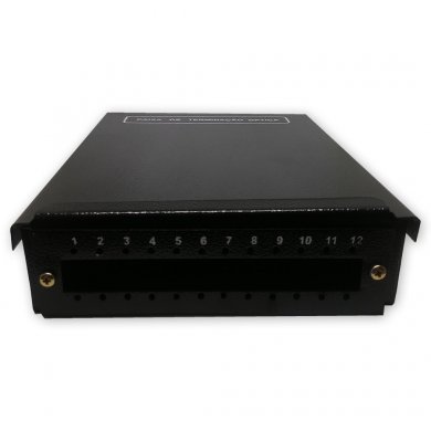 MINI DIO PARA 12 ACOPLADORES SC PRETO