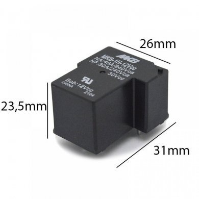 MKB Rele SPDT 12V NA 40A 240Vca / NF 30A 240Vca