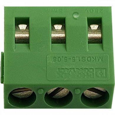 MKDS1.5-5.08 Borne KRE 3 vias plástico verde 14mm (Kit 10x)